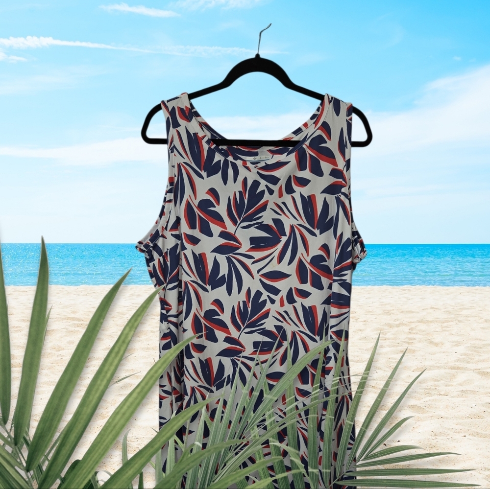 Columbia Chill River UPF 50 Active Sheath Dress Color: White Areca, NWT - Picture 9 of 12